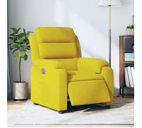 vidaXL Fauteuil inclinable électrique - Jaune velours