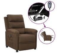 vidaXL Fauteuil inclinable électrique - Marron