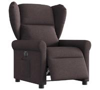 vidaXL Fauteuil inclinable électrique - Marron foncé