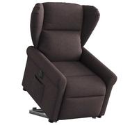 vidaXL Fauteuil inclinable électrique marron foncé tissu