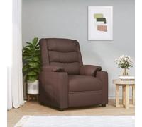 Fauteuil inclinable électrique Marron Similicuir