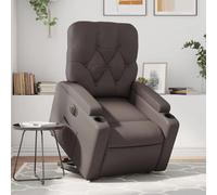 VidaXL Fauteuil inclinable électrique marron similicuir