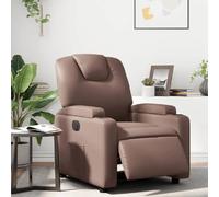 vidaXL Fauteuil inclinable électrique Marron Similicuir