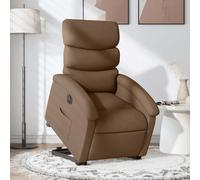 vidaXL stoel électrique réglable tissu marron Marron G