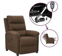 vidaXL Fauteuil inclinable électrique - Marron