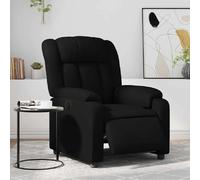 vidaXL Fauteuil Inclinable Électrique, Chaise de Relaxation avec Dossier, Siège avec Accoudoirs, Fauteuil TV de Salon, Moderne, Noir Similicuir