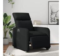 vidaXL Fauteuil Inclinable Électrique, Chaise de Relaxation avec Dossier et Repose-Pied Réglables, Siège de Salon Salle de Séjour, Moderne, Noir Similicuir