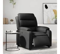 VidaXL Fauteuil inclinable électrique noir similicuir