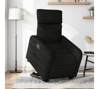vidaXL Fauteuil inclinable électrique noir tissu