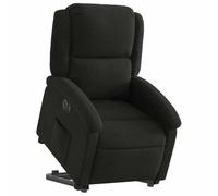 vidaXL Fauteuil inclinable électrique, moderne, dossier et repose-pieds réglables, tissu noir