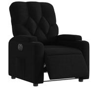 vidaXL Fauteuil inclinable électrique, dossier et repose-pied réglables, noir tissu