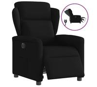 vidaXL Fauteuil inclinable électrique réglable en tissu Noir