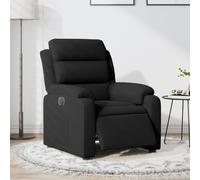 vidaXL Fauteuil électrique inclinable – Chaise de relaxation, dossier & accoudoirs, noir velours