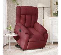 vidaXL Fauteuil inclinable électrique - Rouge bordeaux