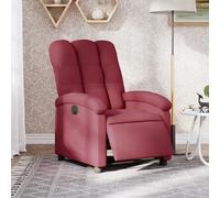 vidaXL Fauteuil inclinable électrique - Rouge bordeaux