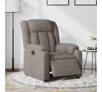 vidaXL Fauteuil inclinable électrique Taupe