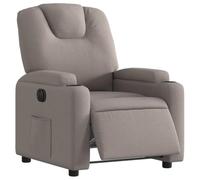 vidaXL Fauteuil inclinable électrique Taupe Tissu