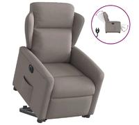vidaXL Fauteuil Inclinable Électrique - Taupe Tissu