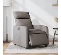 VIDAXL Fauteuil inclinable électrique - Taupe tissu