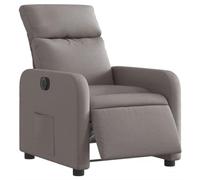 VIDAXL Fauteuil inclinable électrique - Taupe tissu