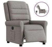 vidaXL Fauteuil inclinable électrique Taupe Tissu 3303301 Gris G