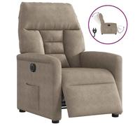 vidaXL Fauteuil inclinable électrique - Taupe