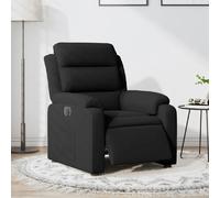 vidaXL Fauteuil électrique inclinable – Chaise de relaxation, dossier & accoudoirs, noir velours