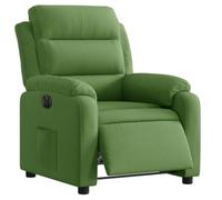 vidaXL Fauteuil inclinable électrique Vert Clair Velours