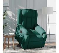 VIDAXL Fauteuil inclinable électrique - Vert foncé