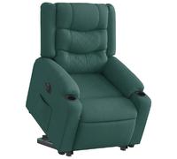 vidaXL Fauteuil inclinable électrique - Vert foncé