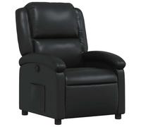 vidaXL Fauteuil inclinable en Similicuir Noir