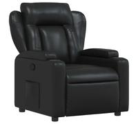 vidaXL Fauteuil inclinable en Similicuir Noir