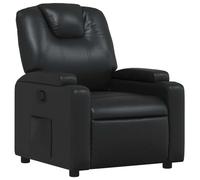 vidaXL Fauteuil inclinable en Similicuir Noir