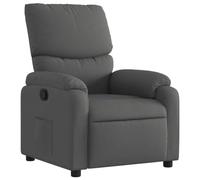 vidaXL Fauteuil inclinable en Tissu Gris foncé