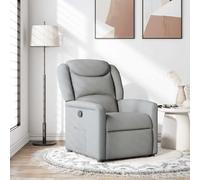 vidaXL Fauteuil inclinable - Gris clair