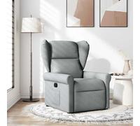 vidaXL Fauteuil inclinable - Gris clair