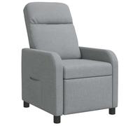 vidaXL Fauteuil inclinable Gris clair Tissu