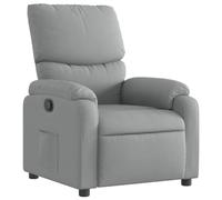 vidaXL Fauteuil inclinable Gris Clair Tissu