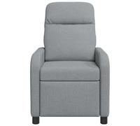 vidaXL Fauteuil inclinable Gris Clair Tissu