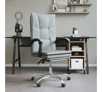 vidaXL Fauteuil inclinable - Gris foncé