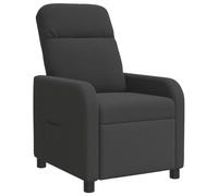 vidaXL Fauteuil inclinable Gris foncé Bouclé