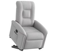 vidaXL Fauteuil inclinable Gris Nuage Tissu