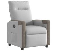 Fauteuil réglable tissu wolk gris
