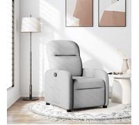 vidaXL Fauteuil inclinable Gris Nuage Tissu