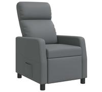 vidaXL Fauteuil inclinable Gris Simili Cuir