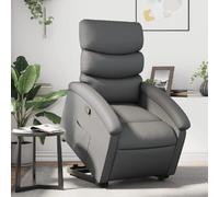 VIDAXL Fauteuil Inclinable - Gris Similicuir