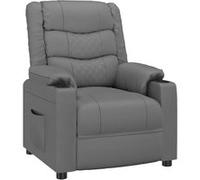 vidaXL Fauteuil inclinable Gris Similicuir Gris G