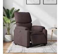VidaXL Fauteuil inclinable Marron Foncé