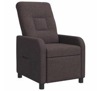 vidaXL Fauteuil inclinable moderne – Tissu marron foncé