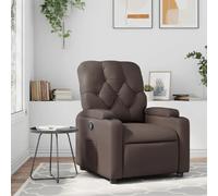 vidaXL Fauteuil inclinable Marron Similicuir